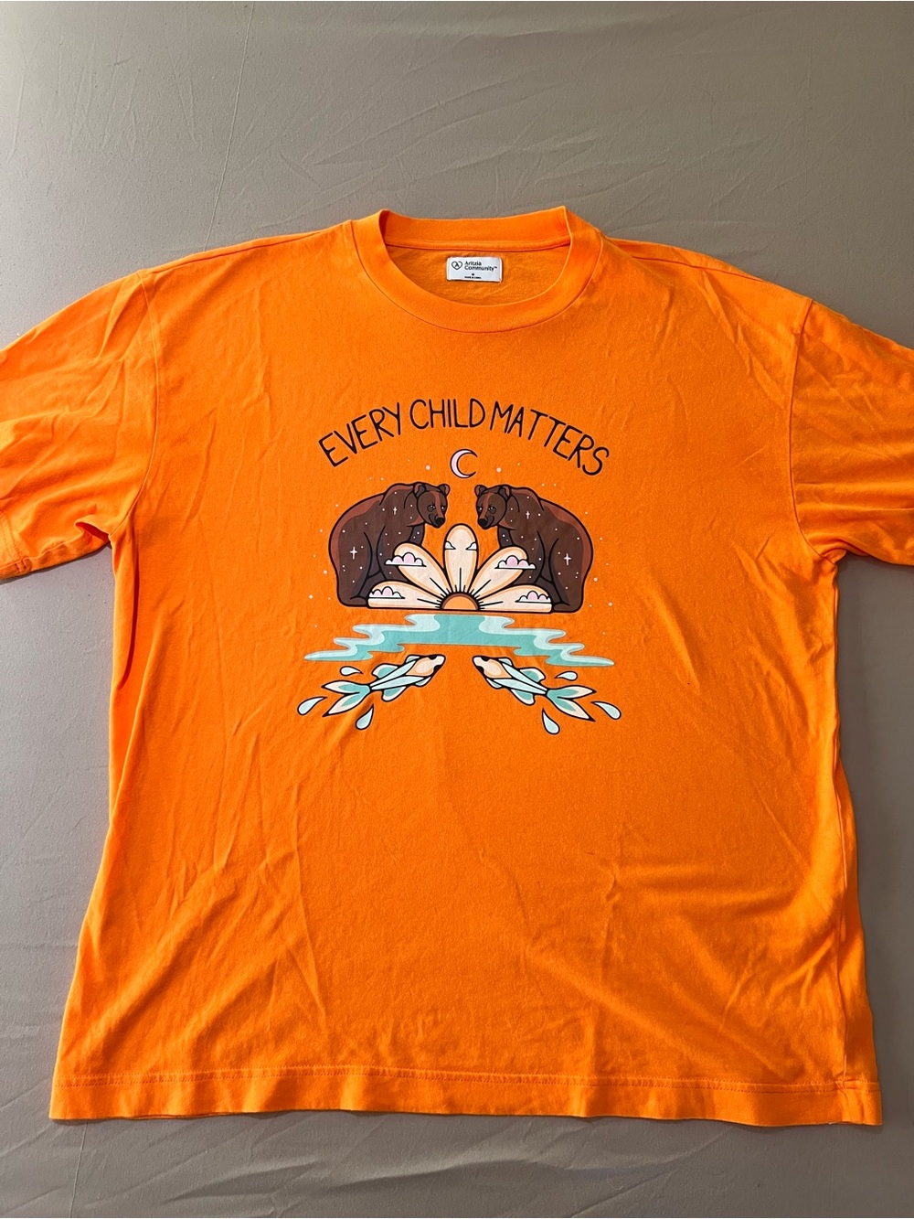 Aritzia Orange "Every Child Matters" Graphic Tee